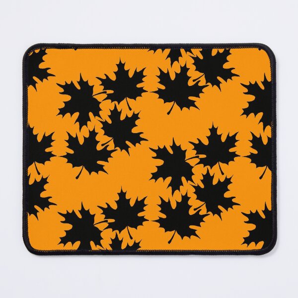 Item preview, Autumn leaves print in Halloween Orange designed and sold by DemonicGloom.