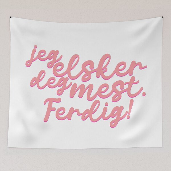 Item preview, Jeg elsker deg mest. Ferdig!  | calligraphy iii designed and sold by rsty11.