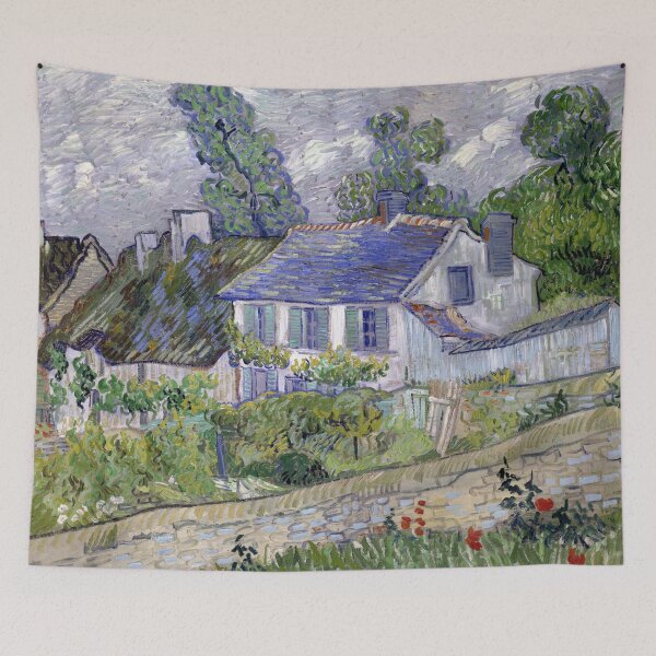 Item preview, Vincent Van Gogh Print, Houses At Auvers, Exhibition Poster, Van Gogh Prin designed and sold by MotivationStar.