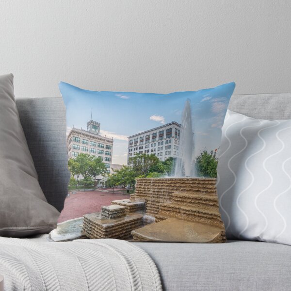 Item preview, Evening At The Springfield Square Fountain designed and sold by mljdwhite.