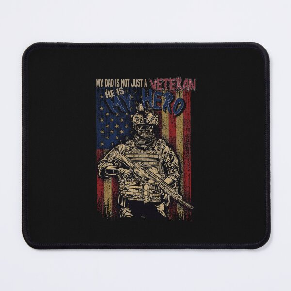 Item preview, my dad is not just a veteran he is my hero,Funny veteran's dad Vintage designed and sold by Hero Prod.