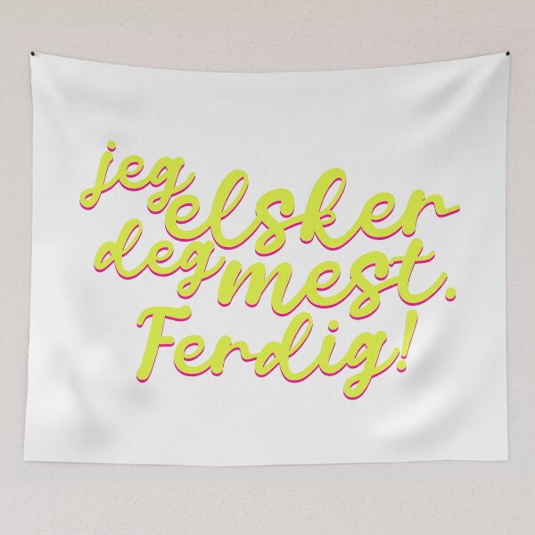 Item preview, Jeg elsker deg mest. Ferdig! | calligraphy iv designed and sold by rsty11.