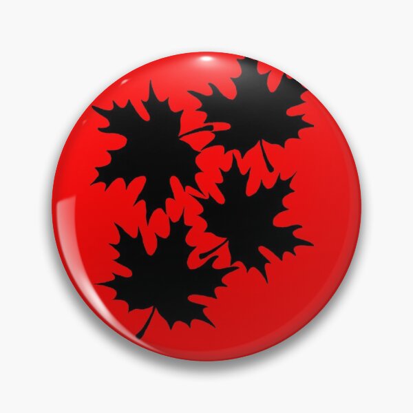 Item preview, Autumn leaves print in bright red designed and sold by DemonicGloom.