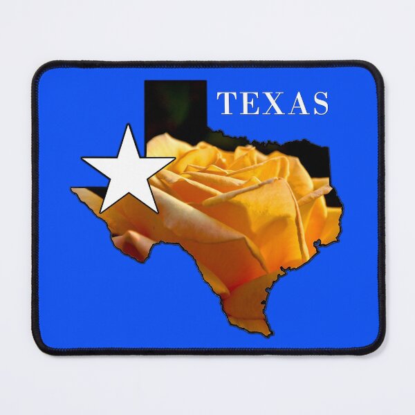 Item preview, Texas Map with Yellow Rose - Texas Pride designed and sold by Warren Paul Harris.