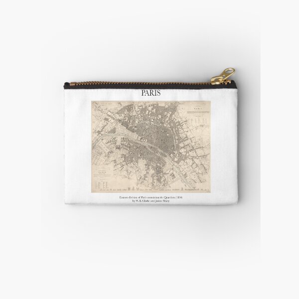 Item preview, Vintage Antique Map Eastern Division of Paris designed and sold by FrostMintStudio.
