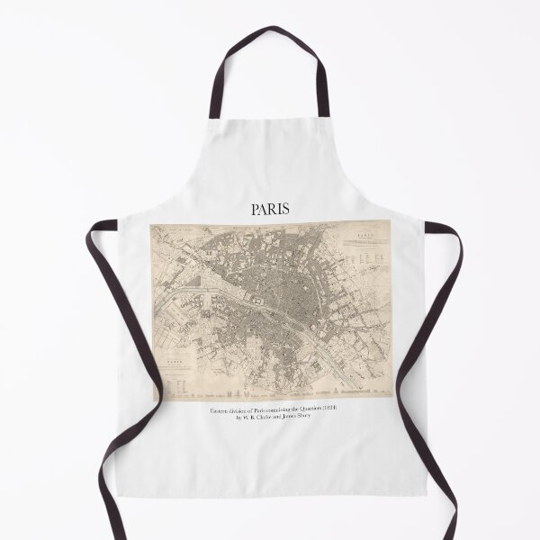 Item preview, Vintage Antique Map Eastern Division of Paris designed and sold by FrostMintStudio.