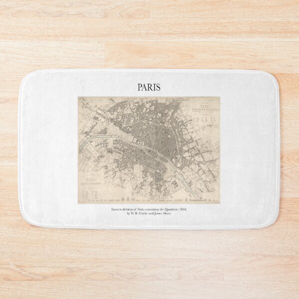 Item preview, Vintage Antique Map Eastern Division of Paris designed and sold by FrostMintStudio.