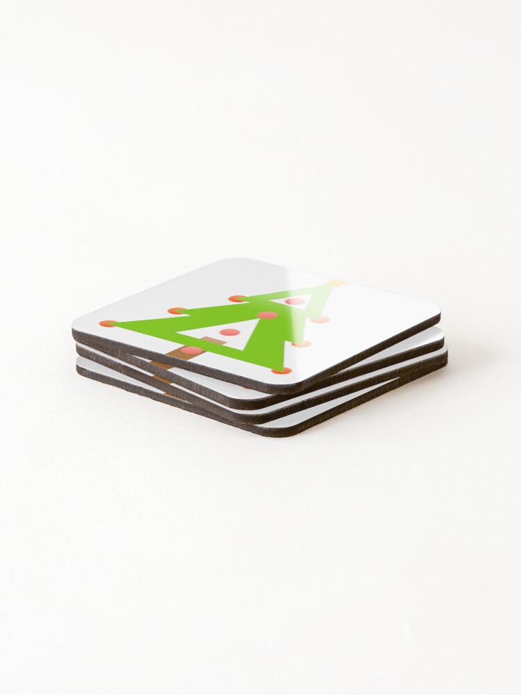 Thumbnail 4 of 5, Coasters (Set of 4), Christmas Tree designed and sold by RMSartZ.