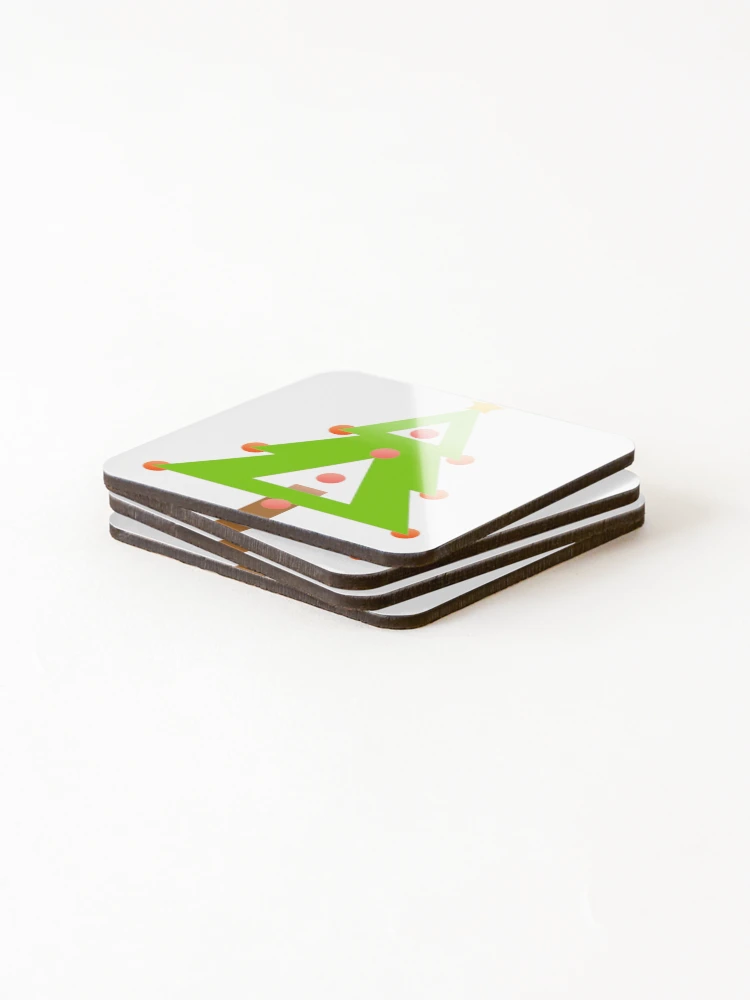 Thumbnail 4 of 5, Coasters (Set of 4), Christmas Tree designed and sold by RMSartZ.