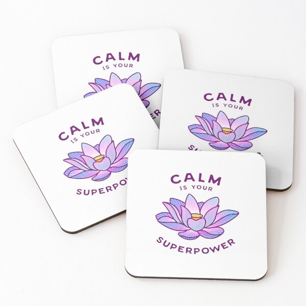 Item preview, Lotus Flower - Calm Is Your Superpower designed and sold by sombrasblancas.