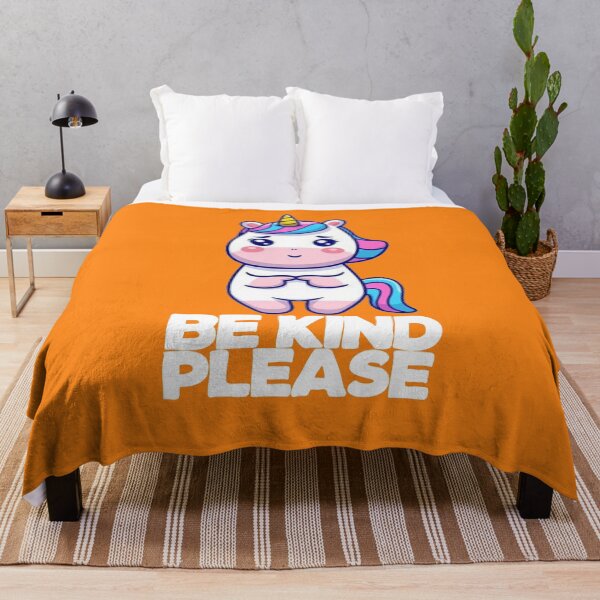 Item preview, Be Kind Please Unity Day Cute Unicorn Anti Bullying Orange Cute designed and sold by ghazalish.
