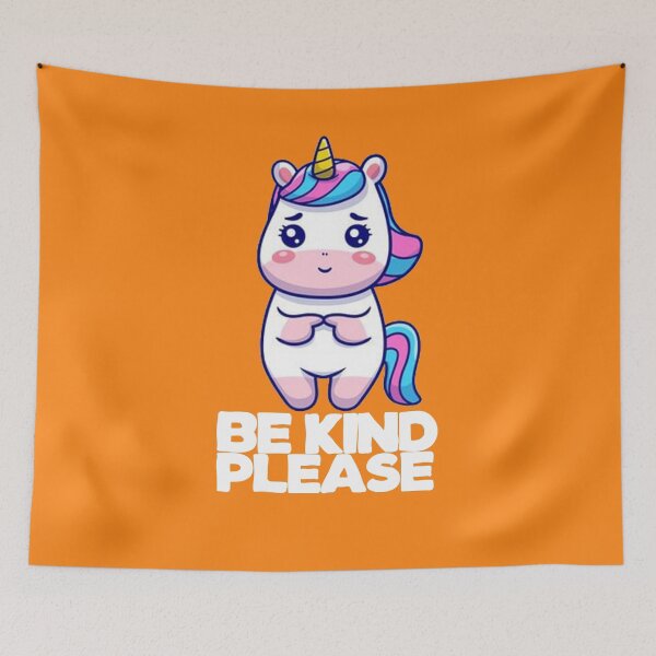 Item preview, Be Kind Please Unity Day Cute Unicorn Anti Bullying Orange Cute designed and sold by ghazalish.