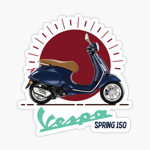 6x Racing rayures 42x10 cm autocollant sticker Vespa Film moto scooter GULF 2