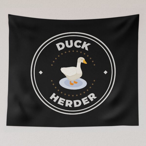 Item preview, Duck herder round logo designed and sold by Morcawork.