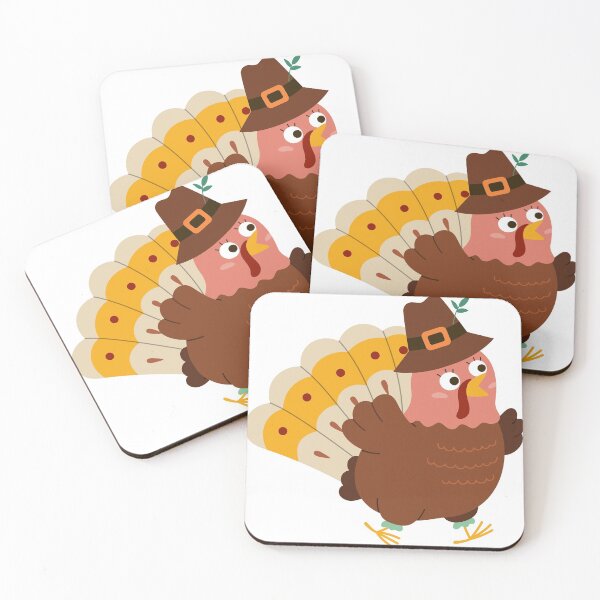 Item preview, Thanksgiving cute funny turkey Thanksgiving day piligrim designed and sold by Letters-Art.