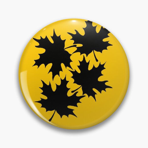 Item preview, Autumn leaves print in Mustard Yellow designed and sold by DemonicGloom.