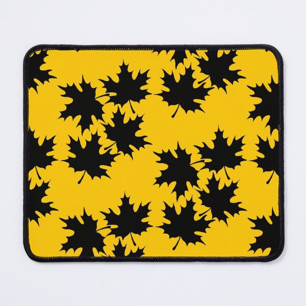 Item preview, Autumn leaves print in Mustard Yellow designed and sold by DemonicGloom.