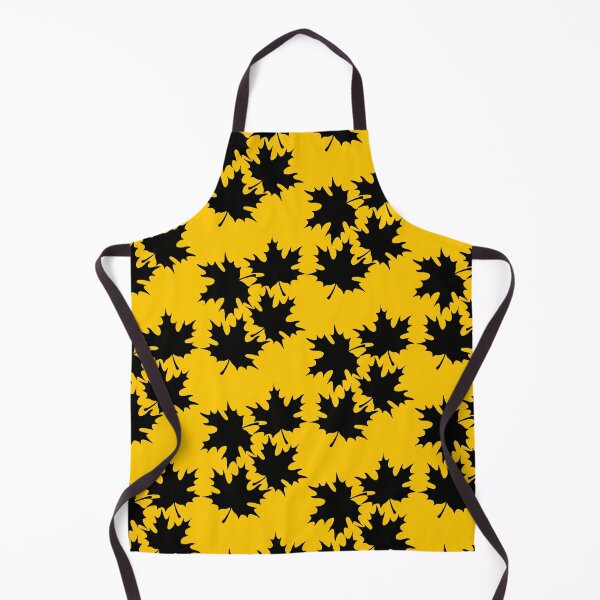 Item preview, Autumn leaves print in Mustard Yellow designed and sold by DemonicGloom.