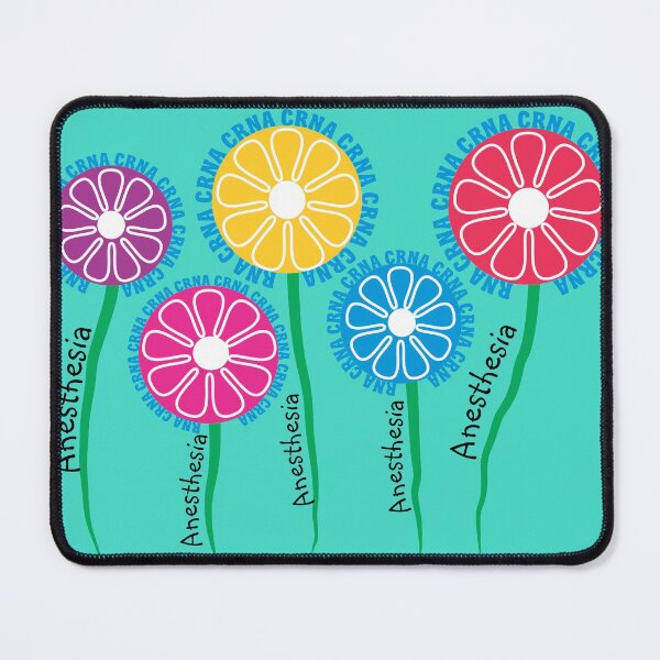 Item preview, CRNA Anesthesia Whimsical Flowers designed and sold by gailg1957.