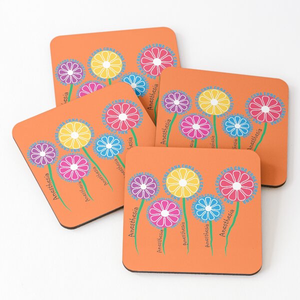 Item preview, CRNA Anesthesia Whimsical Flowers designed and sold by gailg1957.