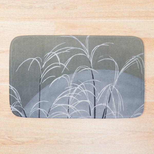Item preview, Wild Grasses Design in White, Grey and Blue designed and sold by Rozlar.