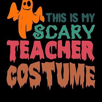 This Is My Scary Teacher Mom Costume Halloween Great Gift Idea Decal  Sticker 2 Pack 5 Inch Stickers S11745 