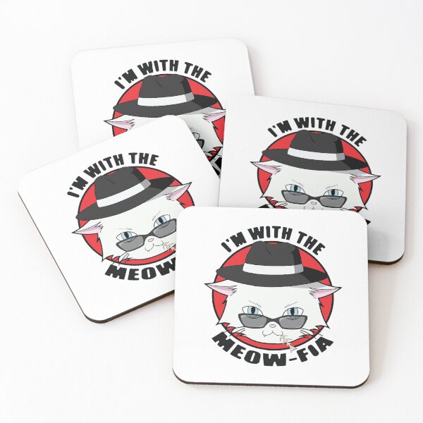 Item preview, The Mafia Cat - I Am With The Meow-fia designed and sold by kittengallery.