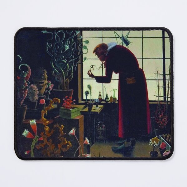 Artikelvorschau, Der Gärtner Treibhaus Gewächshaus Blumen und botanische Pflanzen Blumenporträt Gemälde von Franz Sedlacek entworfen und verkauft von Jéanpaul  Ferro.
