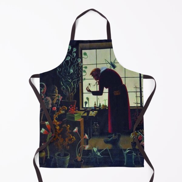 Item preview, The Gardener hothouse greenhouse flowers and botanical plants floral portrait painting by Franz Sedlacek designed and sold by Jéanpaul Ferro.