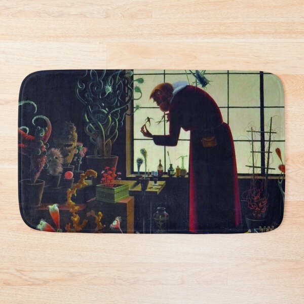 Item preview, The Gardener hothouse greenhouse flowers and botanical plants floral portrait painting by Franz Sedlacek designed and sold by Jéanpaul  Ferro.