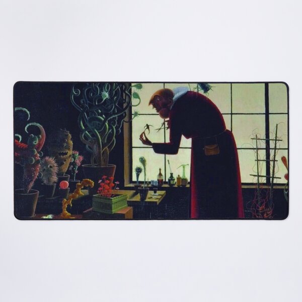 Item preview, The Gardener hothouse greenhouse flowers and botanical plants floral portrait painting by Franz Sedlacek designed and sold by Jéanpaul  Ferro.