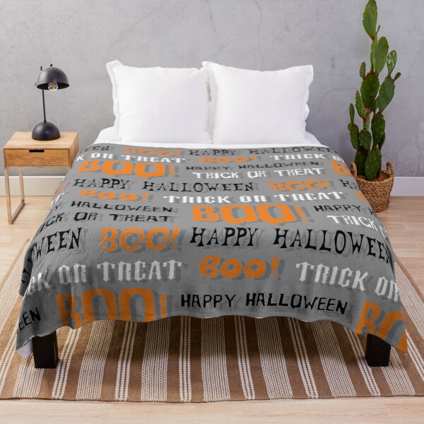 Item preview, Halloween Word Typography Pattern designed and sold by WearWolfDesigns.