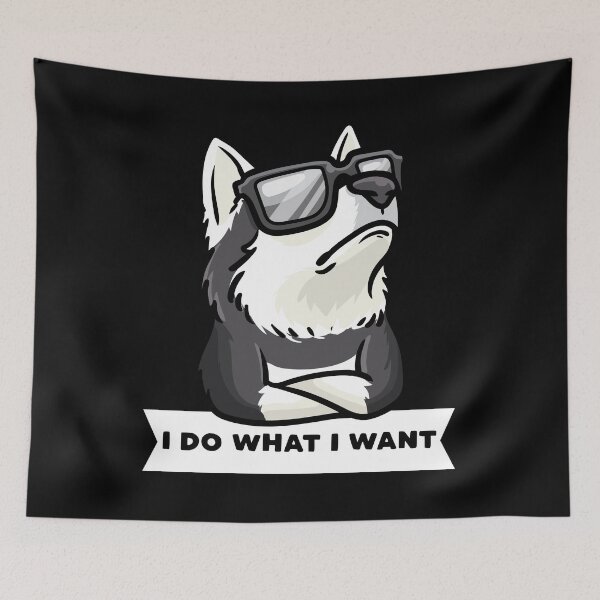Item preview, Stubborn Pomsky Dog Funny designed and sold by ZimStar.