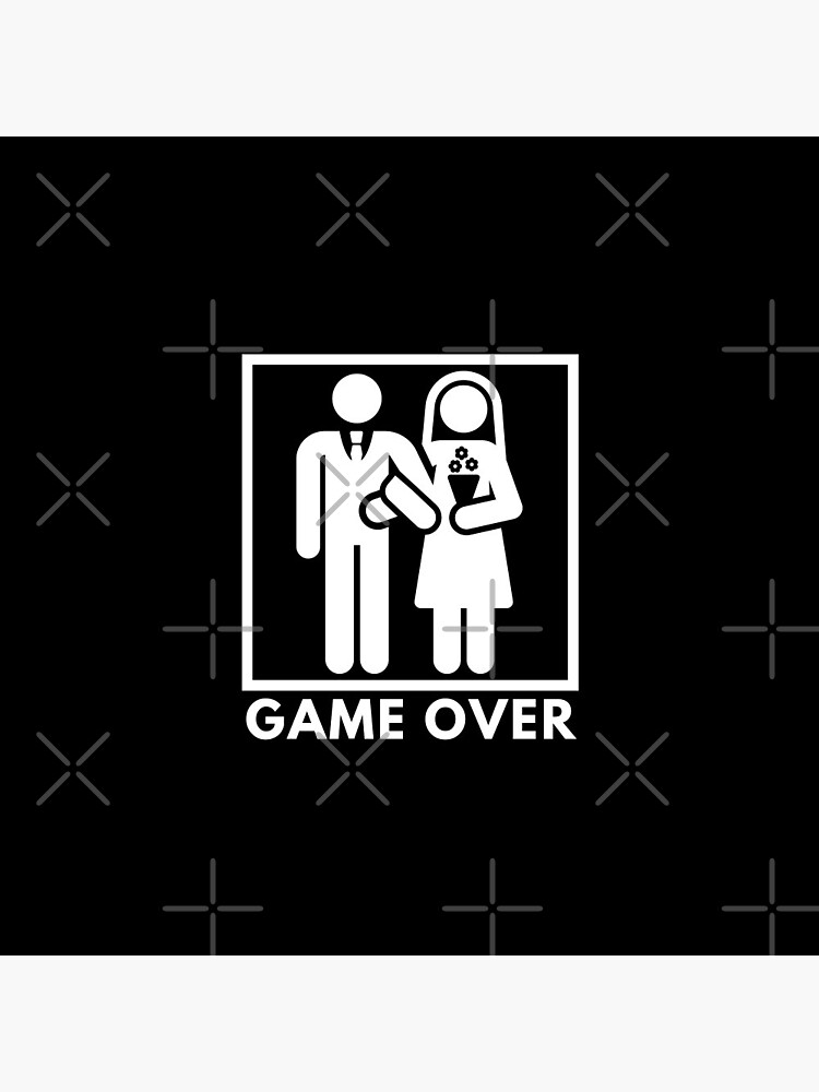 Game Over - Funny Marriage Sticker for Sale by Qkibrat