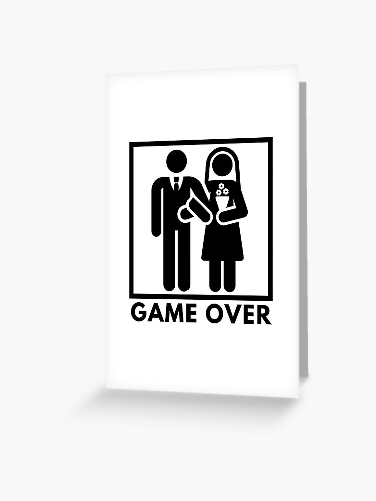 Game Over - Funny Marriage Sticker for Sale by Qkibrat