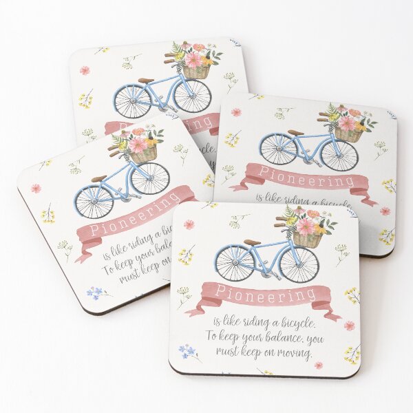 Item preview, Pioneering is Like Riding a Bicycle (Floral) designed and sold by Paper Bee Gift Shop.
