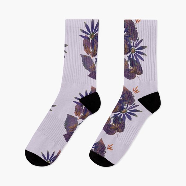Item preview, Blue purple bouquet of flowers and leaves designed and sold by Pavnud.