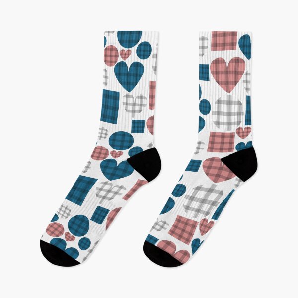 Item preview, COUNTRY simple classic GINGHAM CHECK Hearts Circles Squares  designed and sold by super_shimizu.