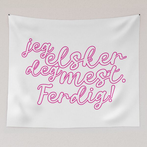 Item preview, Jeg elsker deg mest. Ferdig! | calligraphy vii designed and sold by rsty11.