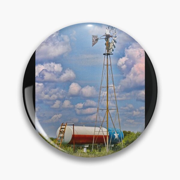 Item preview, Purely Texas - Windmill and Texas Flag designed and sold by Warren Paul Harris.