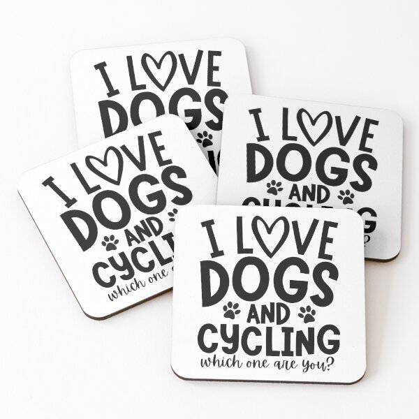 Item preview, I love dogs and cycling. Which one are you? designed and sold by TheGreenGoat.