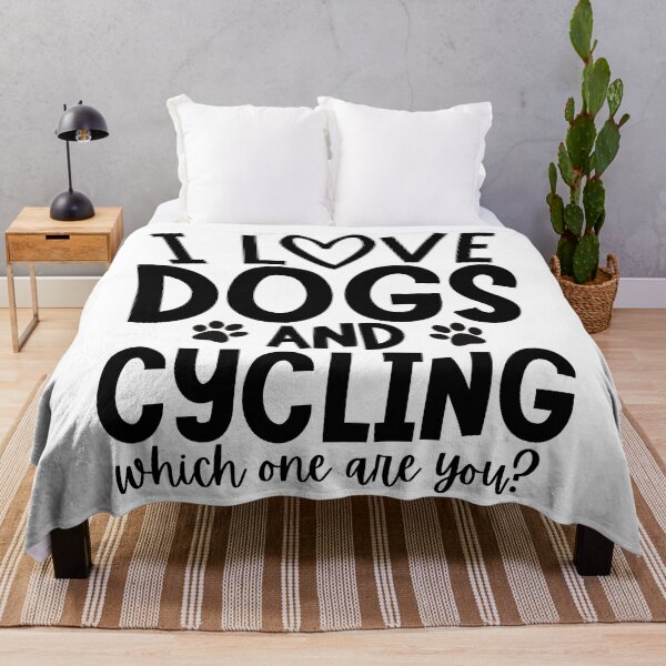 Item preview, I love dogs and cycling. Which one are you? designed and sold by TheGreenGoat.