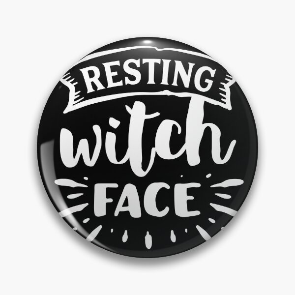 Item preview, Resting Witch Face white designed and sold by NessiCreates.