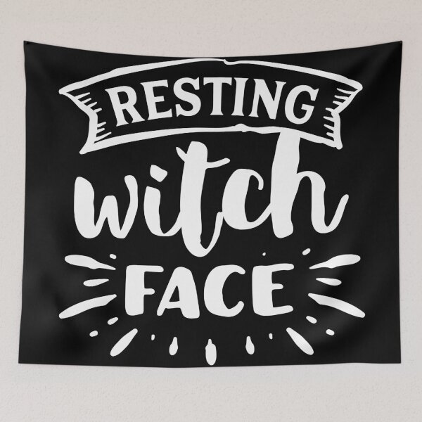 Item preview, Resting Witch Face white designed and sold by NessiCreates.