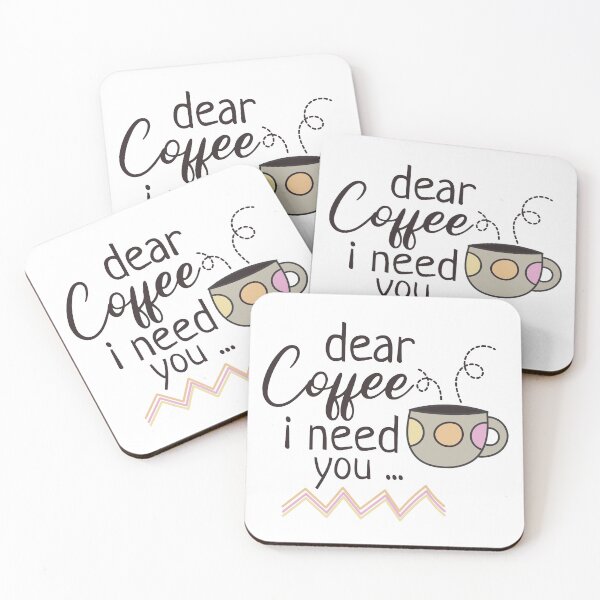 Item preview, Cute Dear Coffee I Need You Design - a Trendy Cup of Coffee Illustration Gift Idea for Coffee Lovers designed and sold by Prince - Bestseller ★★★★★.