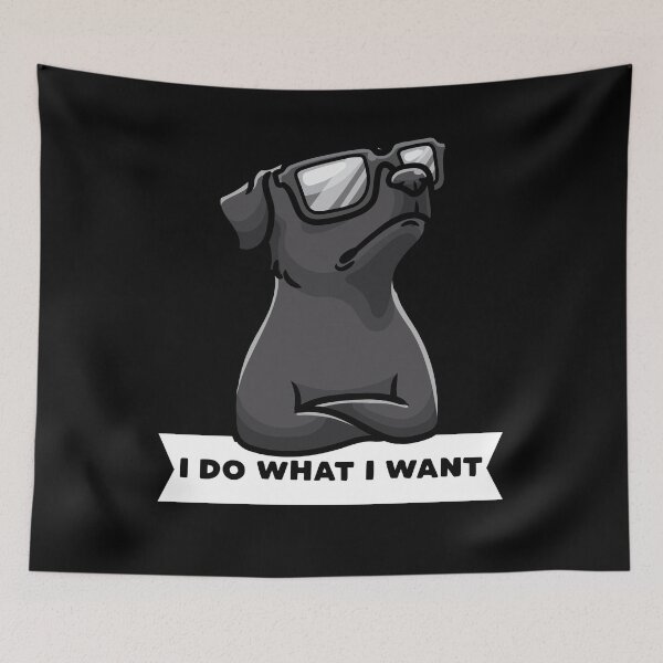 Item preview, Patterdale terrier I Do What I Want Stubborn Dog designed and sold by ZimStar.