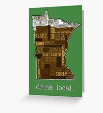 Drink Local (MN) Greeting Card