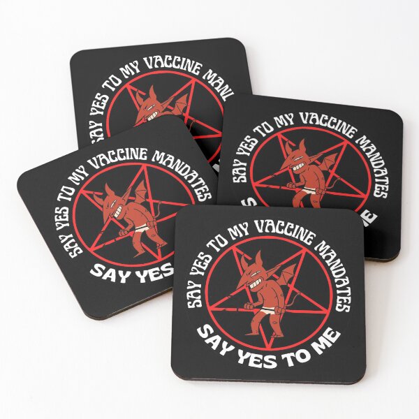 Item preview, Say Yes To Vaccine Mandates Say Yes To Me The Devil Wants You Vaccinated Pentagram designed and sold by RGRamsey.