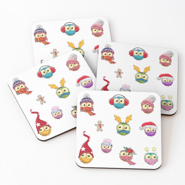 Item preview, Christmas owls Stickers Pack, Christmas owls, Christmas, owls, Multi Stickers designed and sold by graphic-genie.