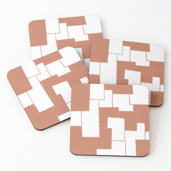 Item preview, Orange and White Tiles designed and sold by A.X. Bates.
